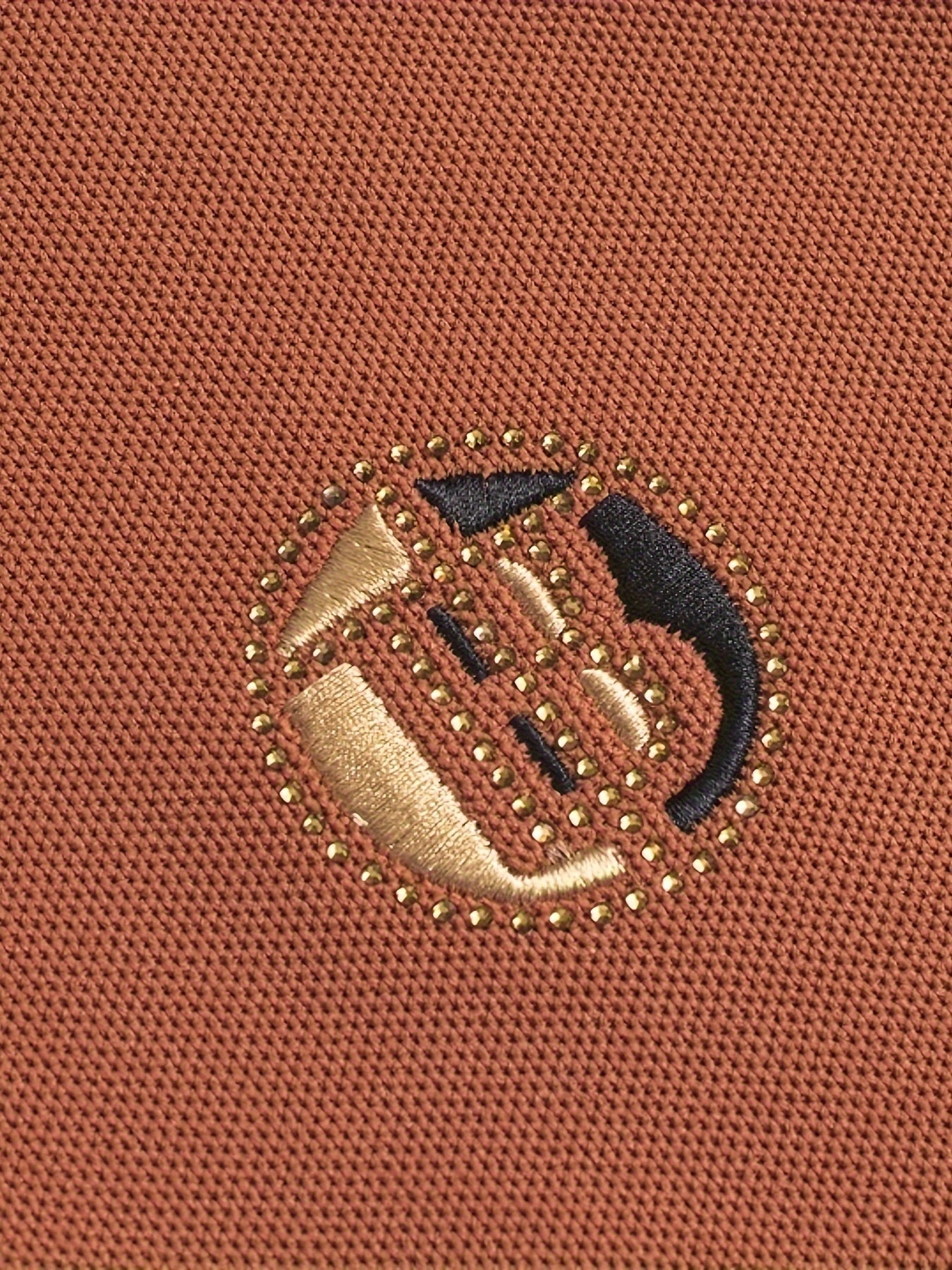 Camisa polo de verano para hombre con patrón geométrico bordado, punto de poliéster, ajuste regular, manga corta