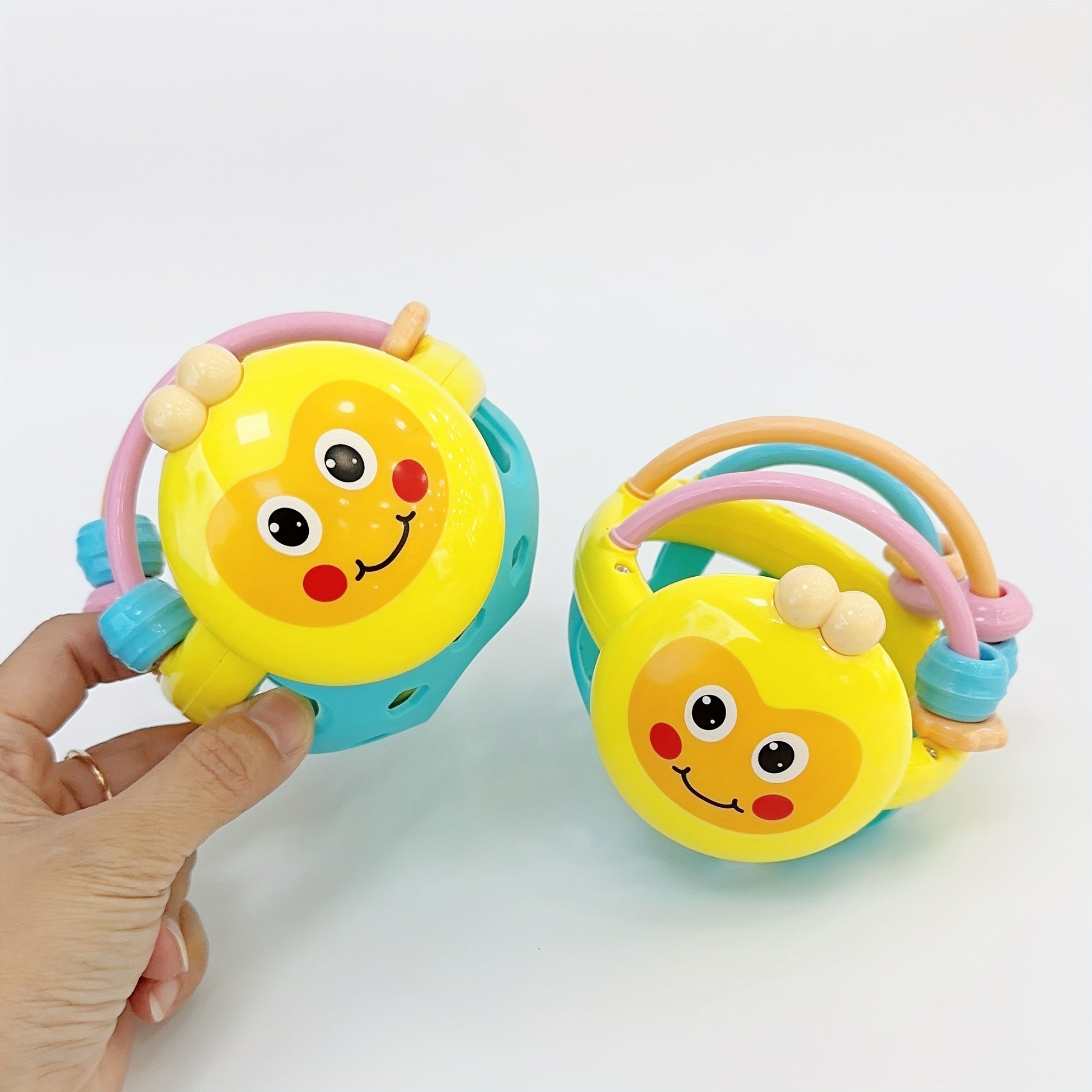 Baby Teething Toys Set with Rattles and Grip Balls for Infants