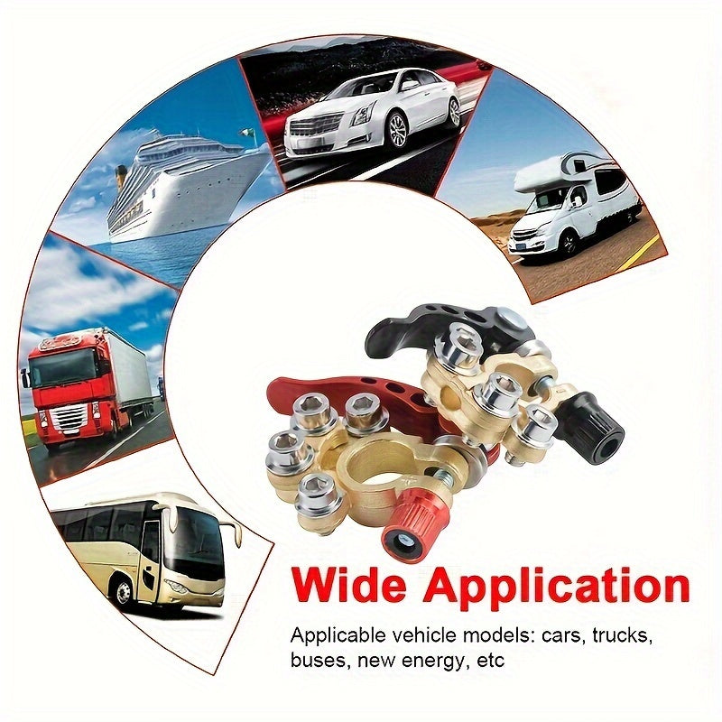 Juftlik Zink Alloy Avtomobil Batareyasi Kabel Ulanishlari Tez Uzilish Post Klamp