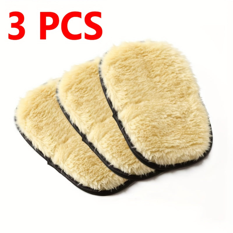 3Pcs Household And Car Cleaning Gloves Set, Wash And Polish, Durable Nylon