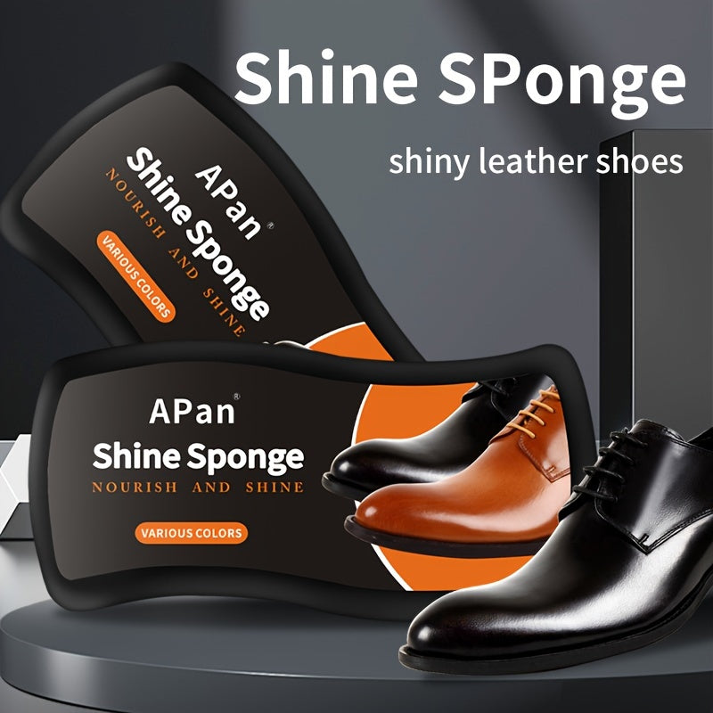 Universal Shoe Polish and Cleaner Sponge for Leather Shoes, Colorful, Stain-Removing