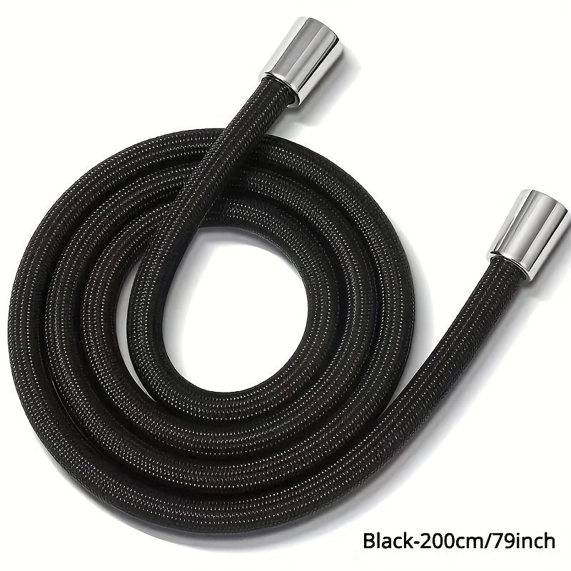 59-Inch Shower Hose with Brass Connector and Anti-Explosion Design Durable Nylon Pipe