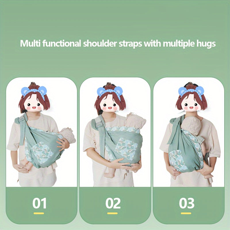 [Mijozlar Sevimlisi] Ko'p Maqsadli Yoshlar Sling va Emizish O'rnida Yengil Yashil - Klipsli, Qo'l bilan Yuvish Mumkin, Ikki Tomonlama O'tkazish Uchun Mos, Tashqi Sarguzashtlar Uchun Mukammal, Yosh Bolalar Uchun Orqa O'rnida