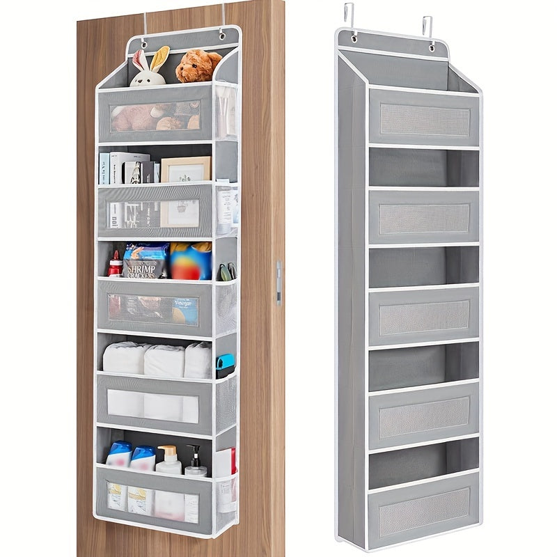 Five-Shelf Hanging Storage Organizer with Large Capacity Pockets for Bedroom Bathroom Pantry