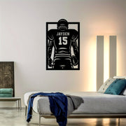 Personalized Football Metal Wall Art Durable Indoor Outdoor Decor Gift for Football Fans