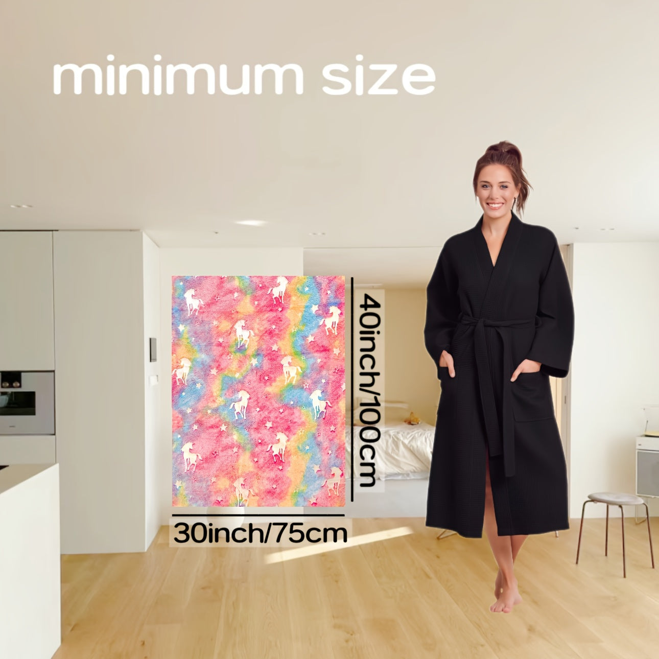 Bolalar uchun Unicorn Glow in the Dark Throw Blanket, flanel, mo'rt, yorituvchi, anime, yotoq, divan, avtomobil, ofis