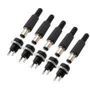 10 Pairs 5.5x2.1mm DC Power Male Female Socket Adapter Connectors for 12V