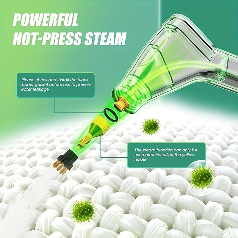 Handheld Steam Cleaner 1.2L 600W Max 130°C for Home Car Sofa Cleaning