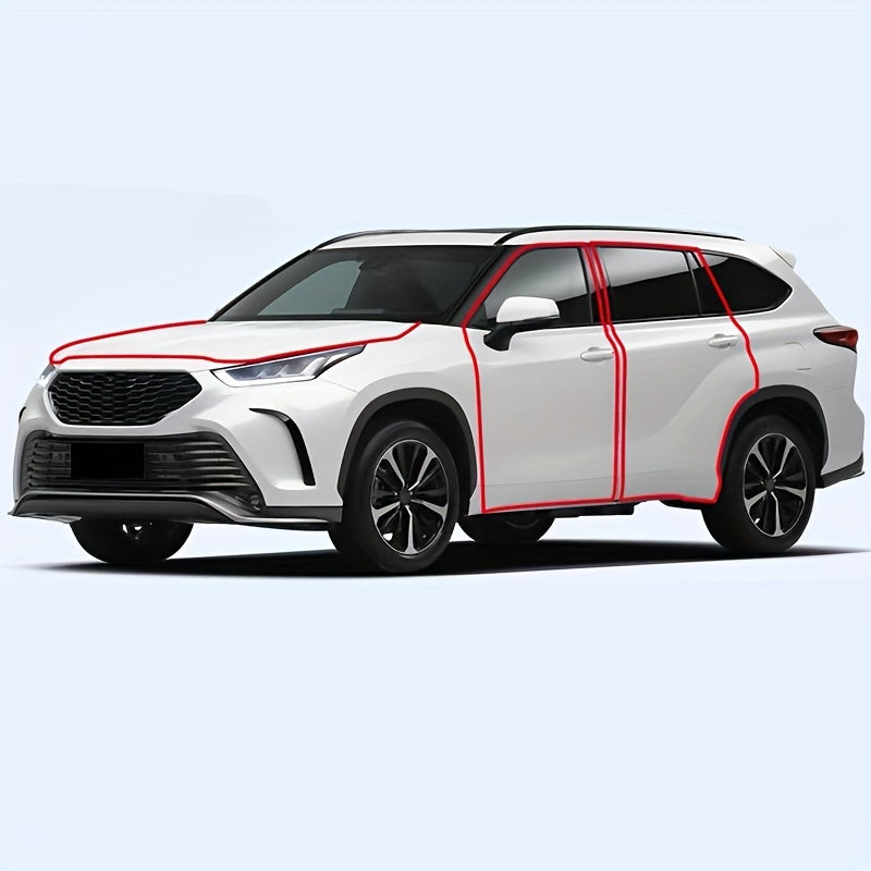 Automotive Rubber Door Seal Strip Double-Layer Noise Reduction Universal Fit