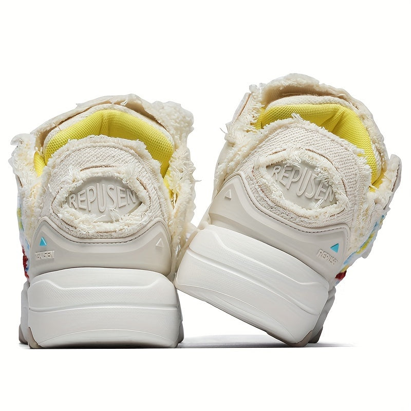 Women Casual Tassel Sneakers Microfiber All-Season Low Top Lace-Up Shoes