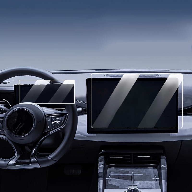 Car Dashboard Screen Protector for 15.6-Inch LCD and 10.25-Inch Display Tempered Glass Protector