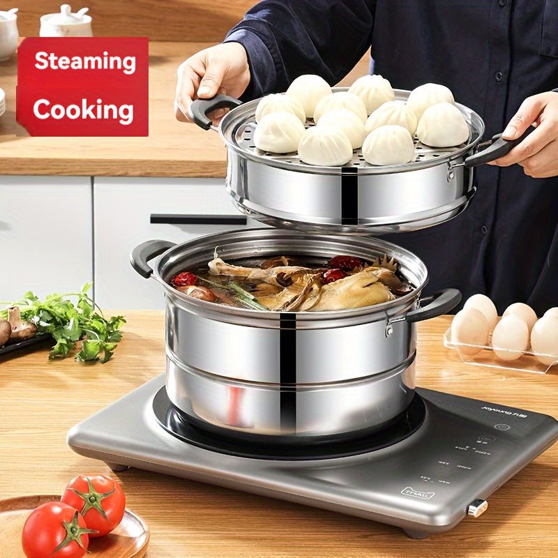 Juego de utensilios de cocina de acero inoxidable de 5 piezas para sopa y guiso, duradero y fácil de limpiar