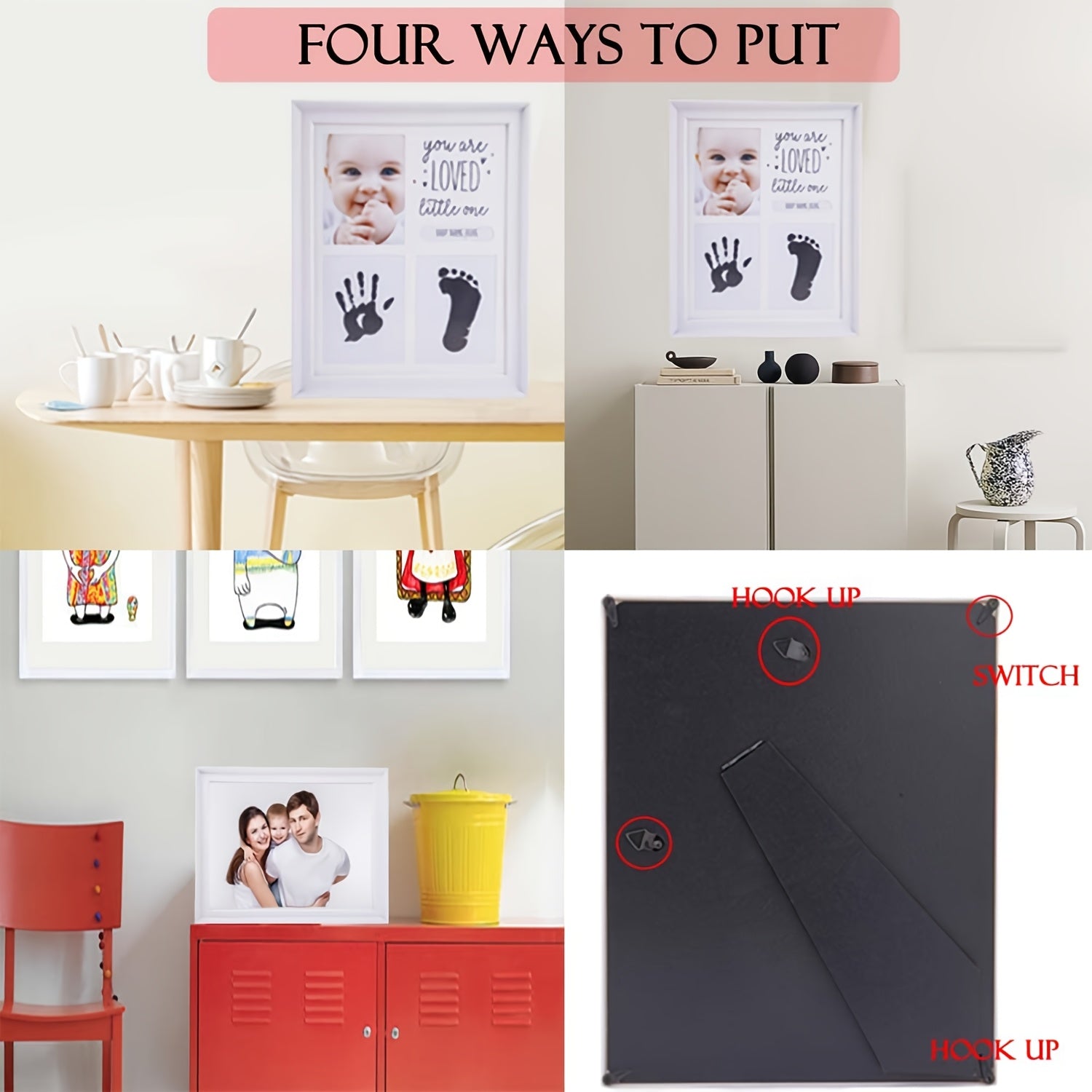 Baby Handprint Kit for New Parents, Keepsake Footprint Craft, Baby Shower Gift