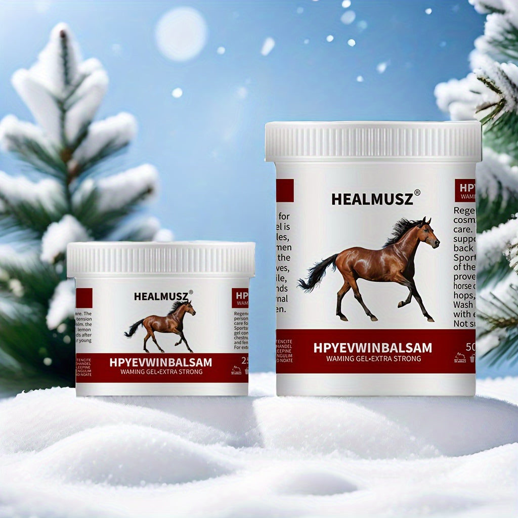 Horse Muscle Relief Gel 16.9oz Warming Massage Chestnut Gel with Salicylic Acid and Natural Extracts
