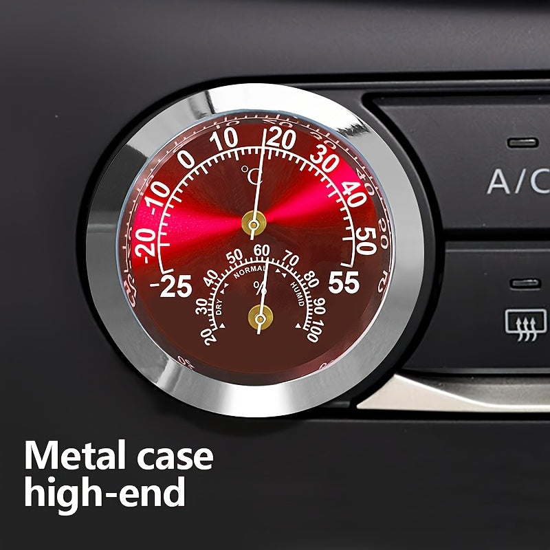 Мини-градусник 2-в-1 для автомобиля, измеритель влажности и температуры, немагнитный