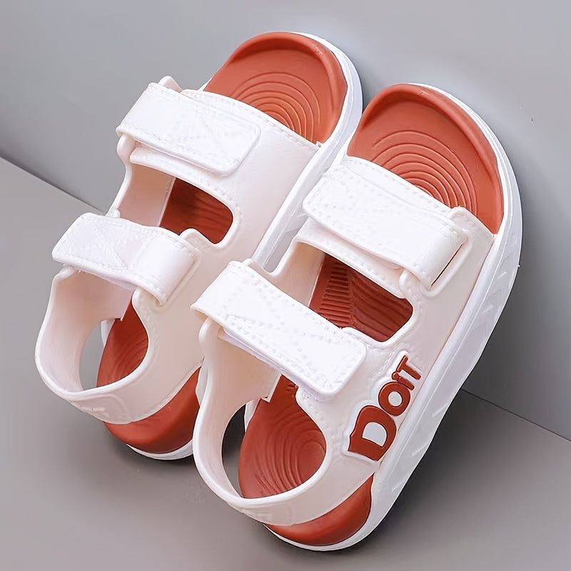 Детские мультяшные сандалии дышащие прочные легкие на резиновой подошве ПВХ для улицы и пляжа