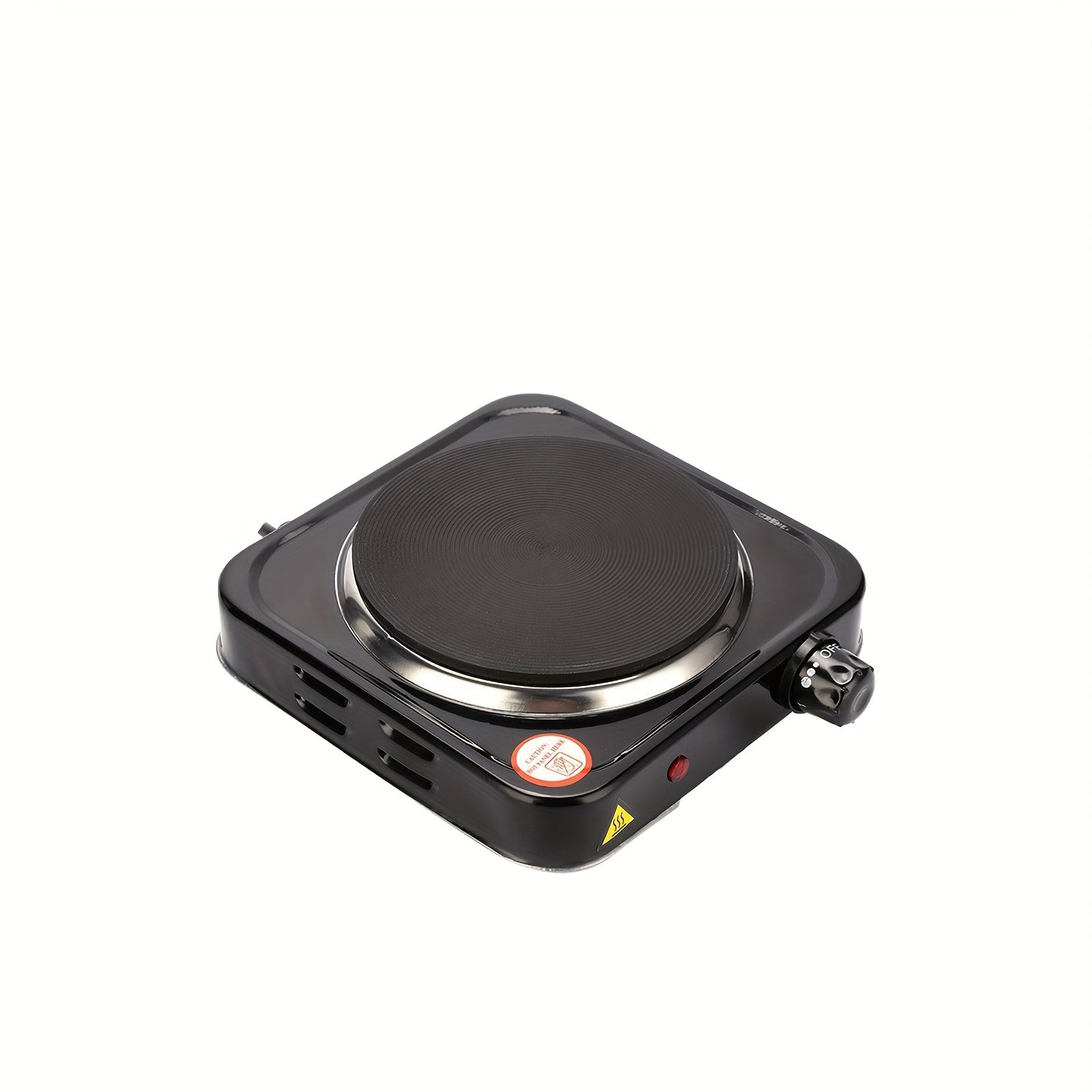 Radiatsiya qilmaydigan, issiqlikka chidamli tekis tagli idishlarni isitadigan portativ elektr pechasi.