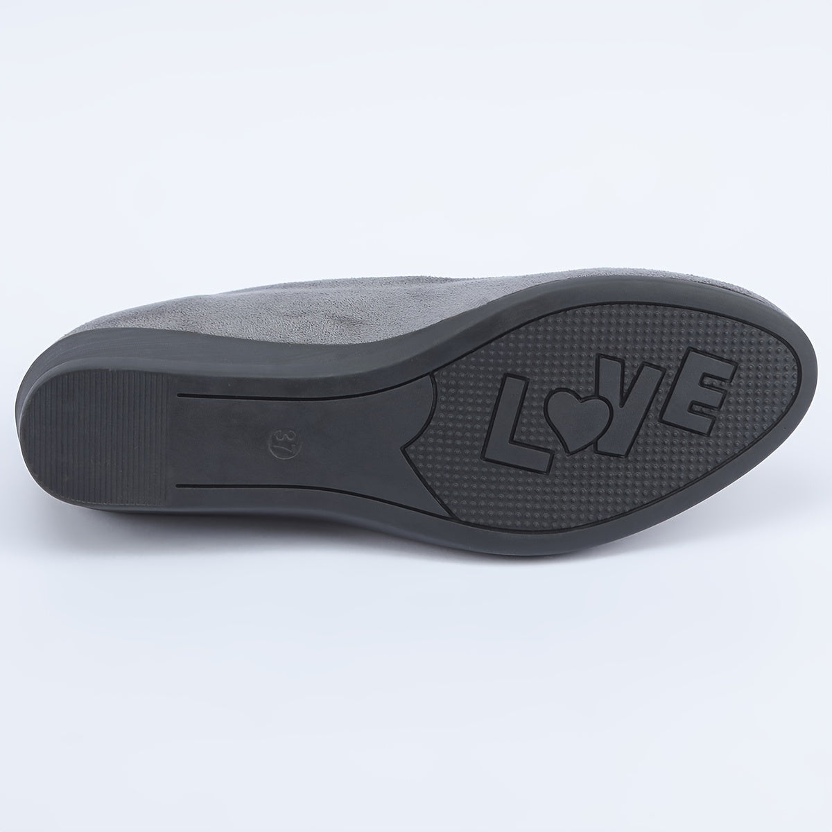 Women's Solid Color Wedge Heel Slip-On Shoes for Casual Outdoor Wear