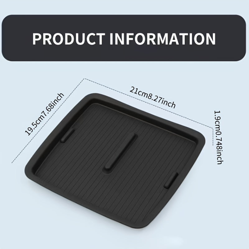 Silicone Car Interior Protection Mat for 24 Models Nonslip Central Console Pad