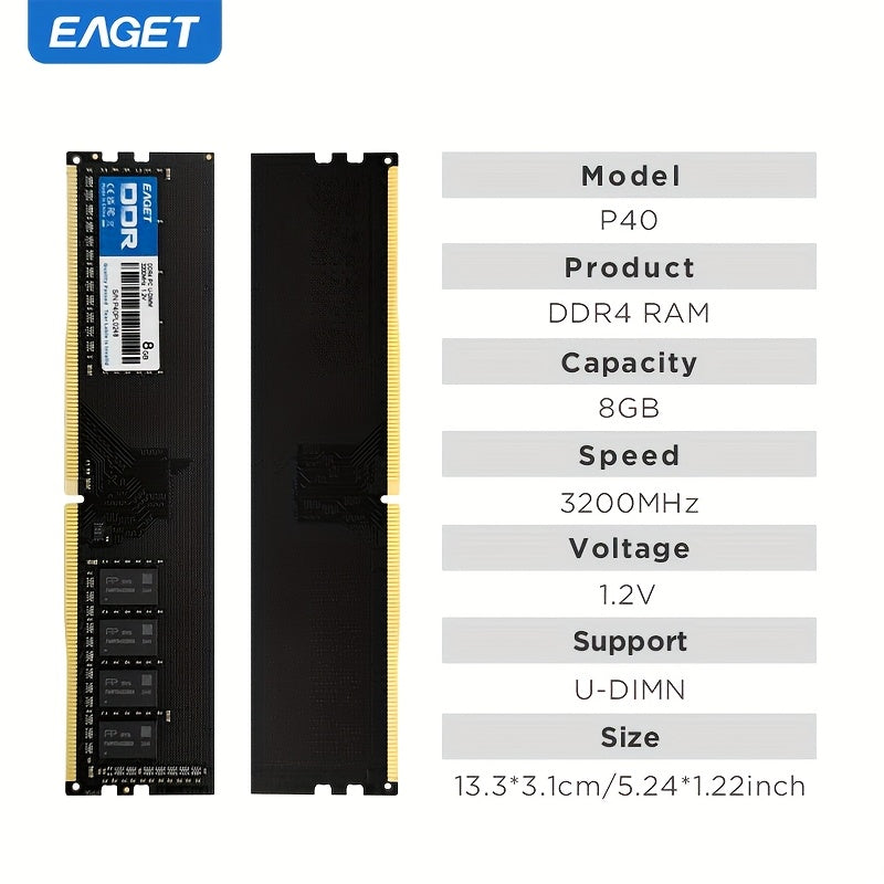 8GB 16GB DDR4 RAM 3200MHz Desktop Memory for Intel AMD Motherboards
