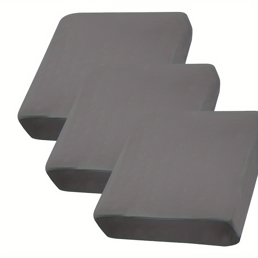 Yuqori elastiklikka ega, alohida almashtiriladigan bir rangli divan yostiq qopqog'i to'plami. Har mavsum uchun mos, yotoqxona, ofis, yashash xonasi uchun mukammal mebel himoyachisi.