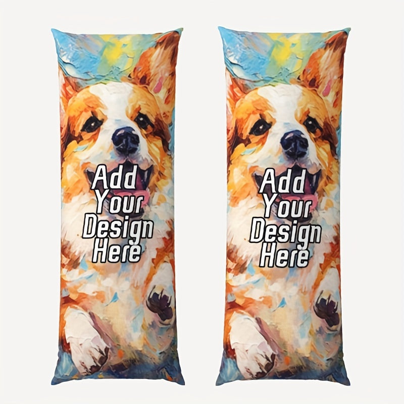 Personalized Photo Body Pillowcase Long Plush Fabric Double-Sided Printed Gift for Adults
