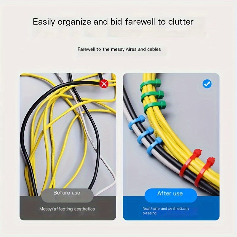 Reusable Heavy-Duty Nylon Ties 100/200 Pcs for Garden and Outdoor Use