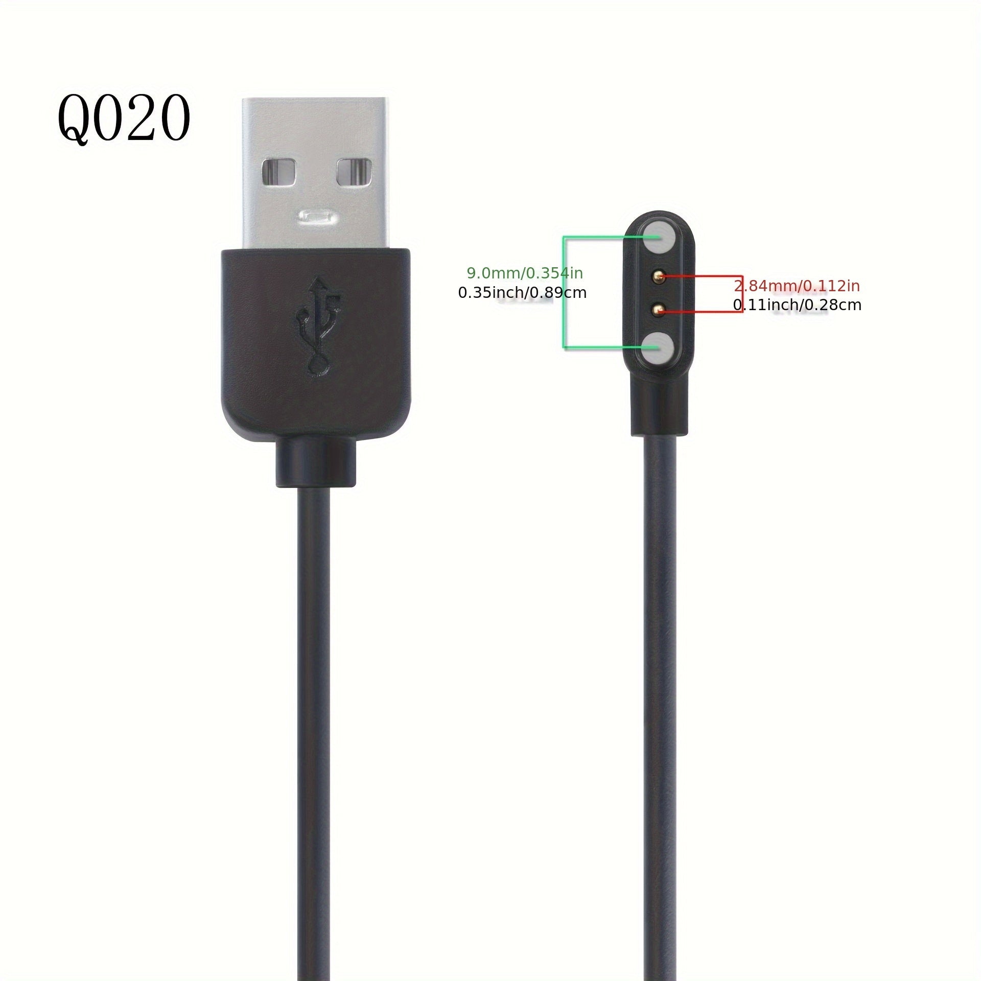 2024 Smart Watch Magnetic Charging Cable for 2-Pin and 4-Pin Devices