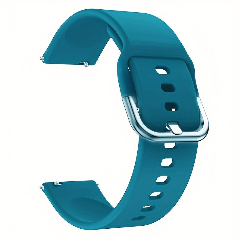 20/22mm Silicone Smartwatch Band with Quick Release Buckle for Samsung Galaxy and More Colorful Replacement Strap