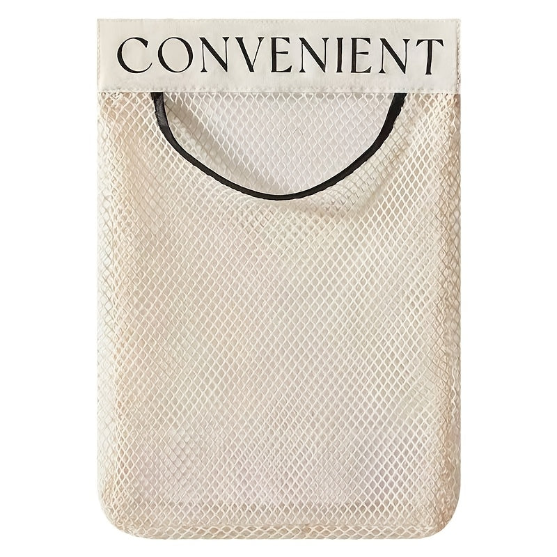 Plastic Bag Organizer Mountable Mesh Rack for Kitchen and Closet Storage