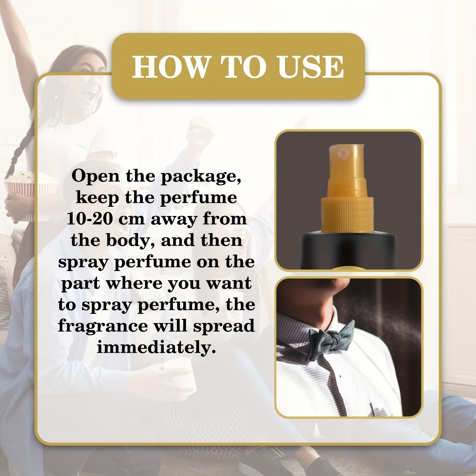 Unisex Alcohol-Free Cologne 50ml Oriental Fragrance Longlasting Casual Perfume