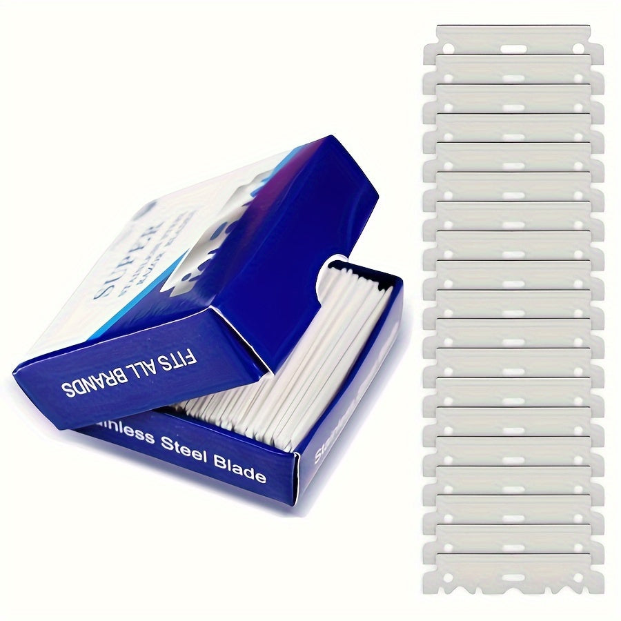 100pcs Safety Razor Blades Half Single Edge Manual Shaving Blades for Barbers