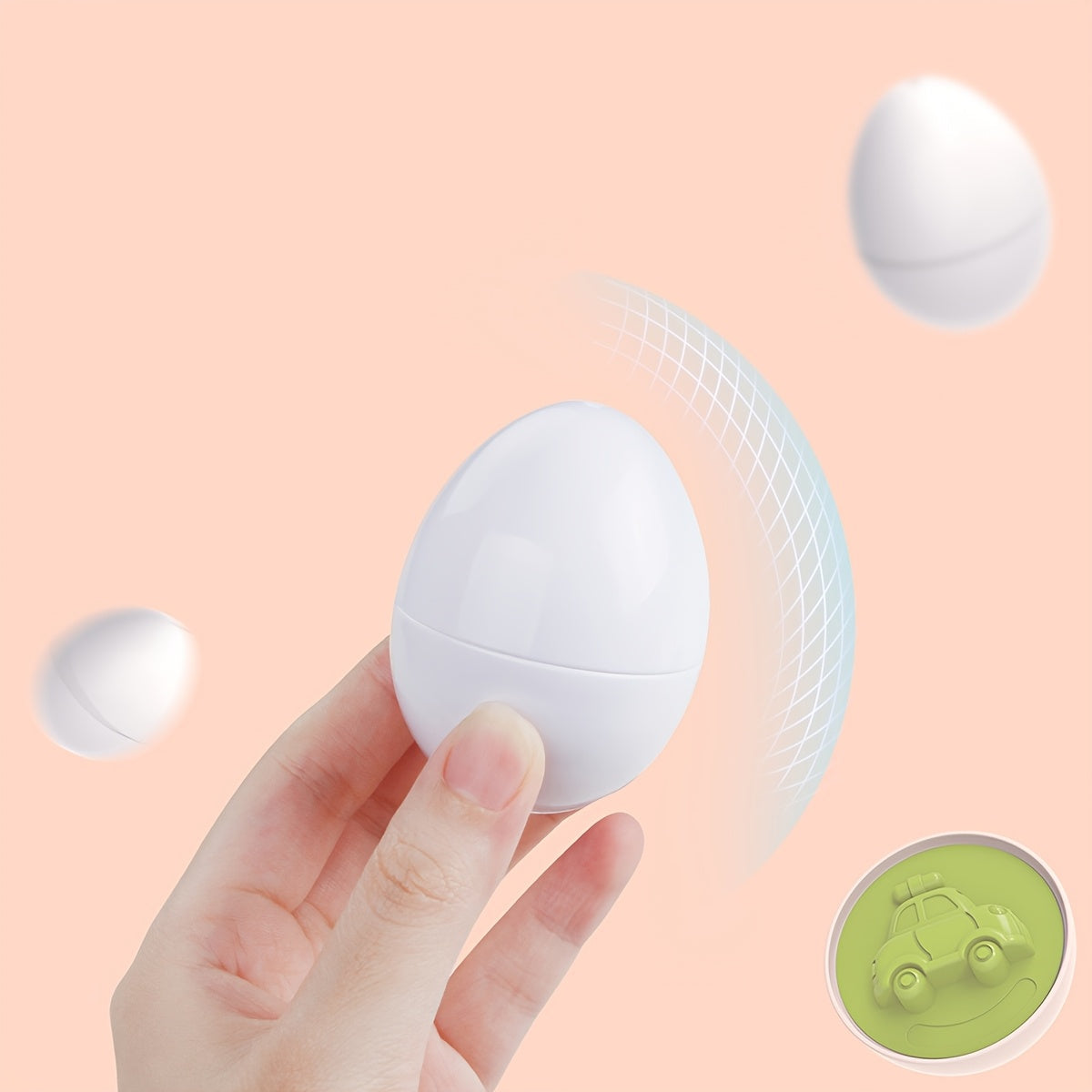 Educational Egg Matching Game for Kids Set of 6 with Numbers and Shapes Fine Motor Skills Sensory Development