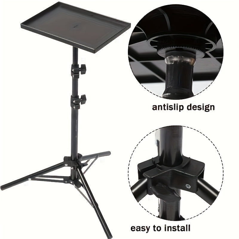 Adjustable Carbon Steel Tripod Stand for Projectors Cameras and Laptops