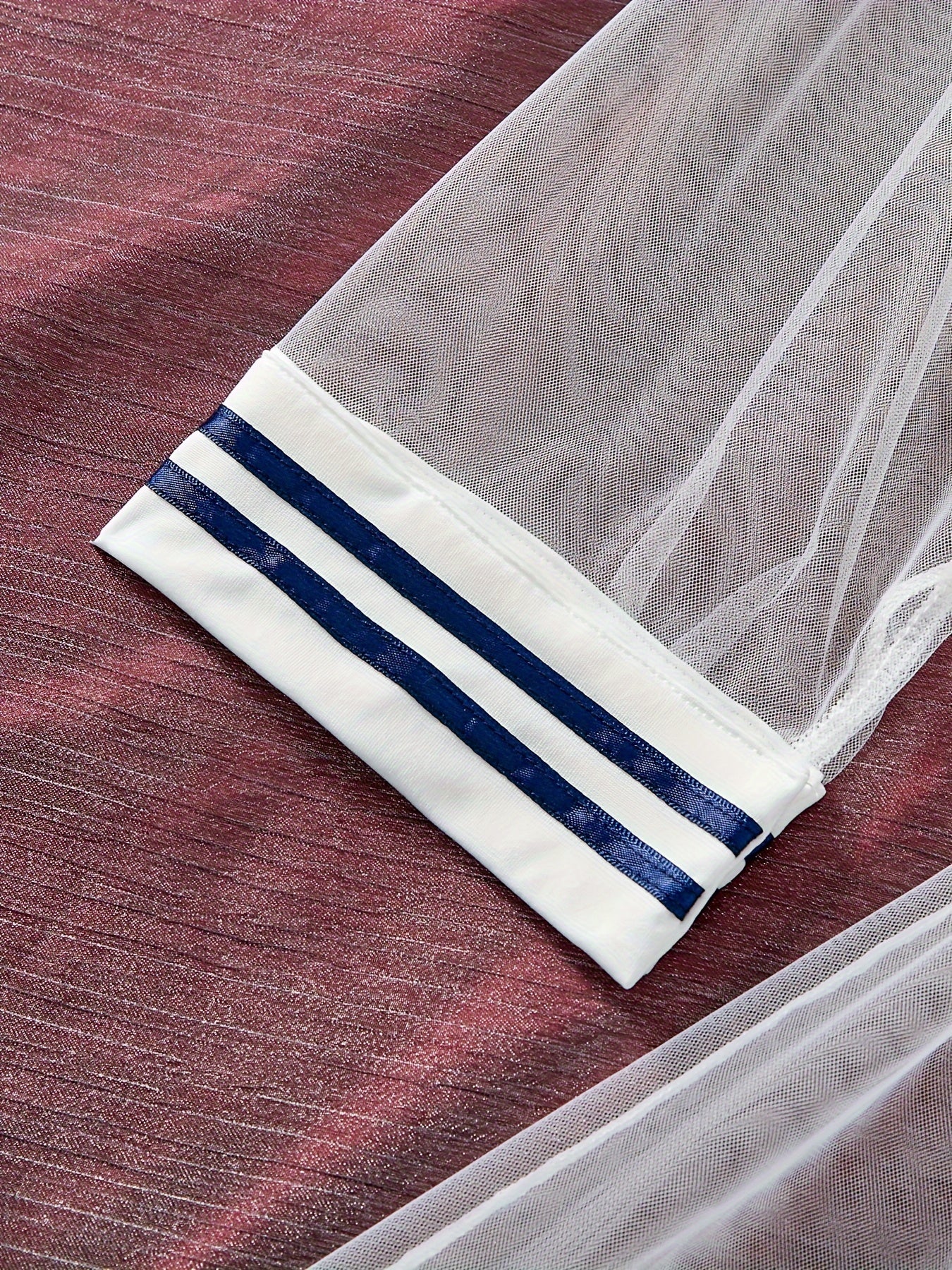 Sexy Preppy Sailor Cosplay Costume Sheer Mesh Dress with Thong