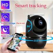 Wireless Security Camera 1080P HD Night Vision Motion Detection Two-Way Audio Indoor