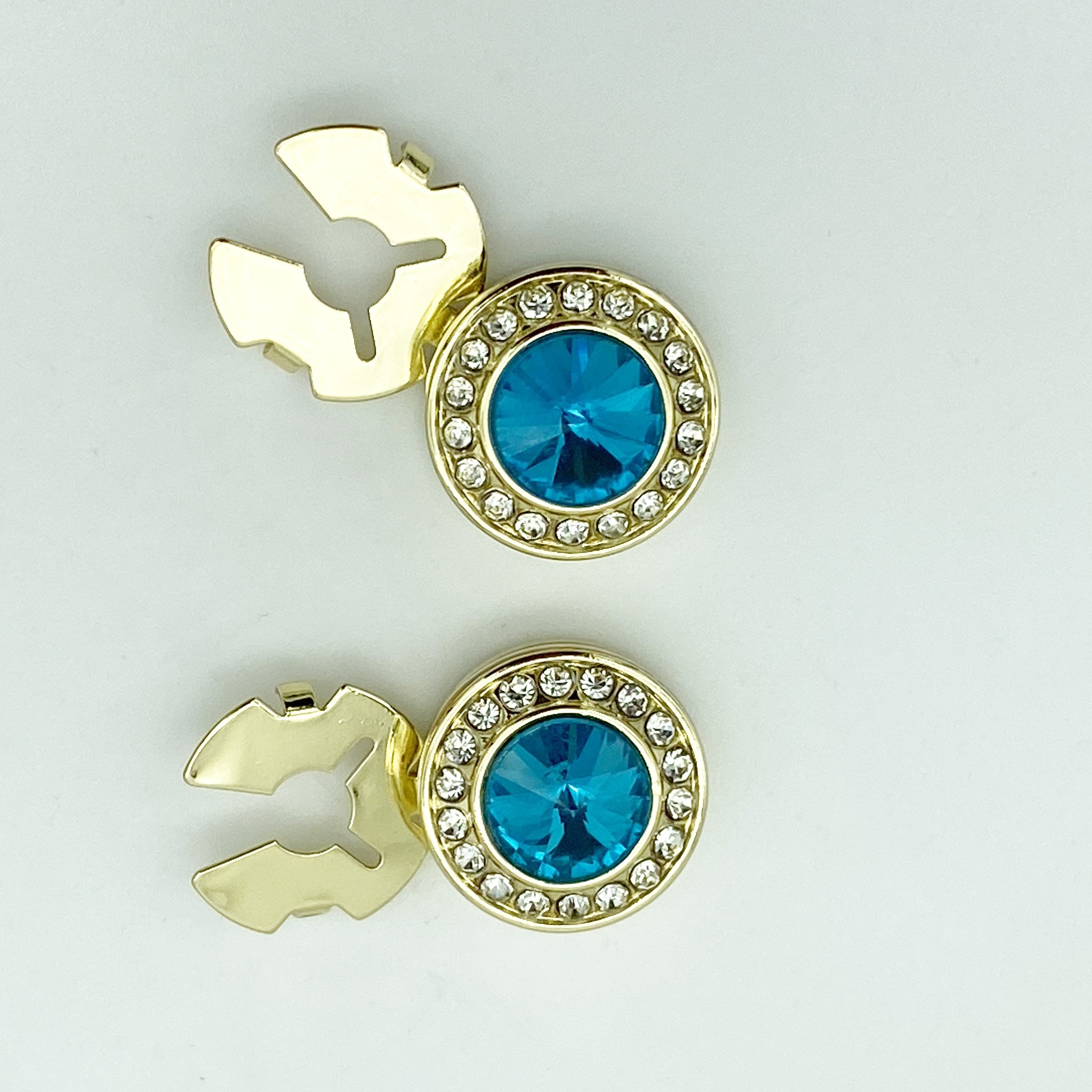 Ikkita tugma qopqog'i - Erkaklar va ayollar uchun porloq rhinestone mansheti, rasmiy va norasmiy kiyimlar uchun mos, maxsus tadbirlarda sovg'a berish uchun ajoyib