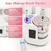 Electric Makeup Brush Cleaner Kit with UV Light Timer and Air-Dry Function