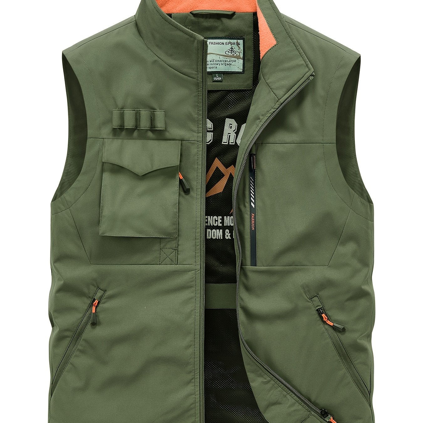 Erkaklar uchun vintage amerika ish kiyimlari vestisi, ko'p cho'ntaklar bilan, nafas oladigan yelkasiz jilet - sarguzasht uchun foydali jihoz