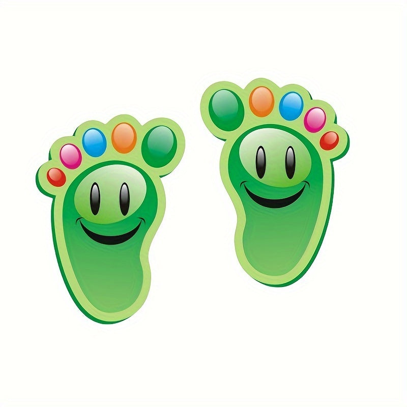 30-Pack Footprint-Shaped Floor Stickers Indoor Directional Guidance for Events