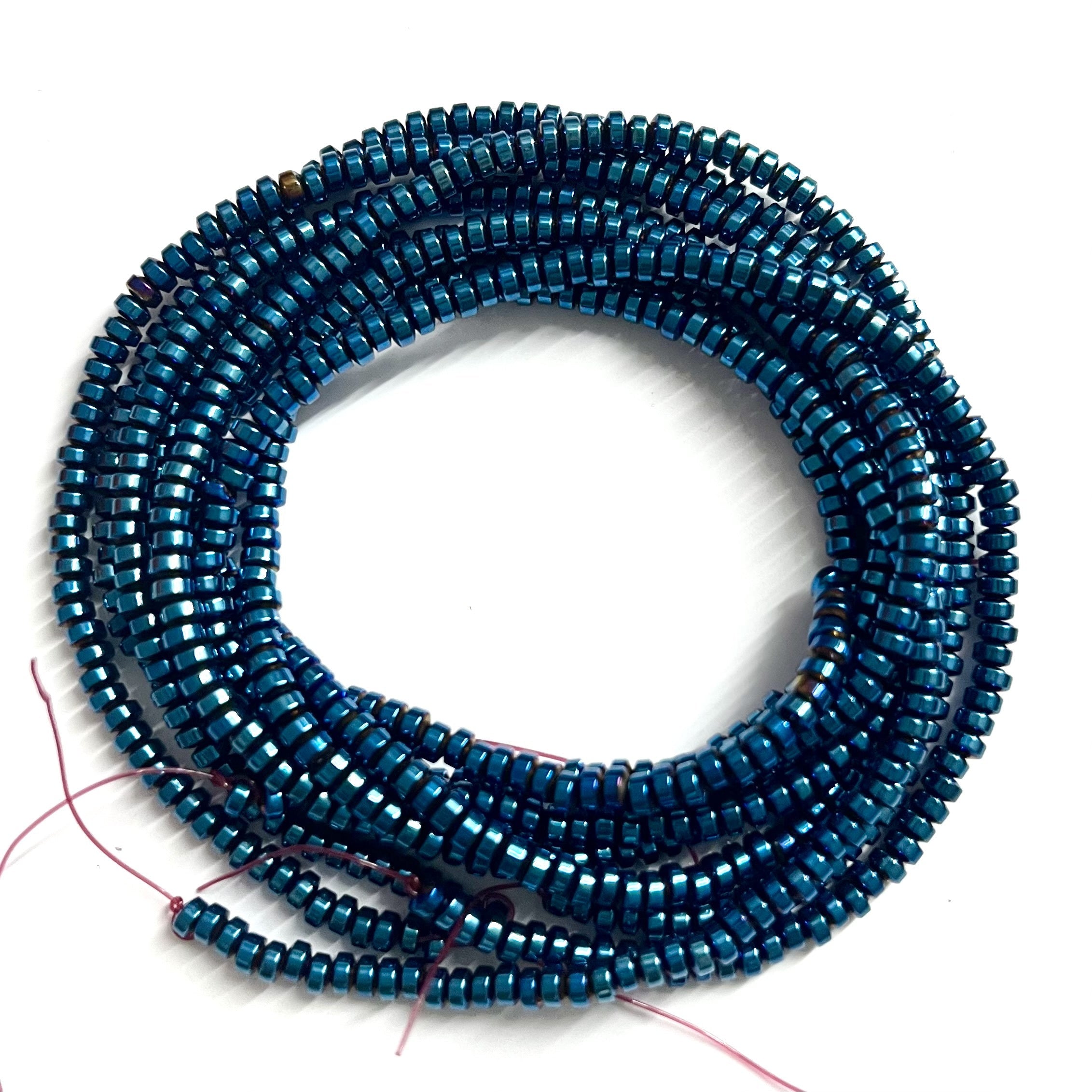 Hematite Beads 3mm Round Jewelry Making Supplies Pack of Four Varieties