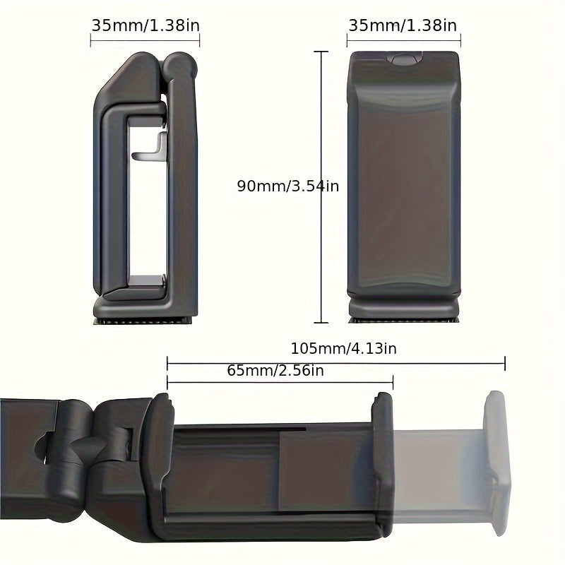 Sayohat va qo'ldan ozod foydalanish uchun universal aviatsiya telefon stendi tutqichi