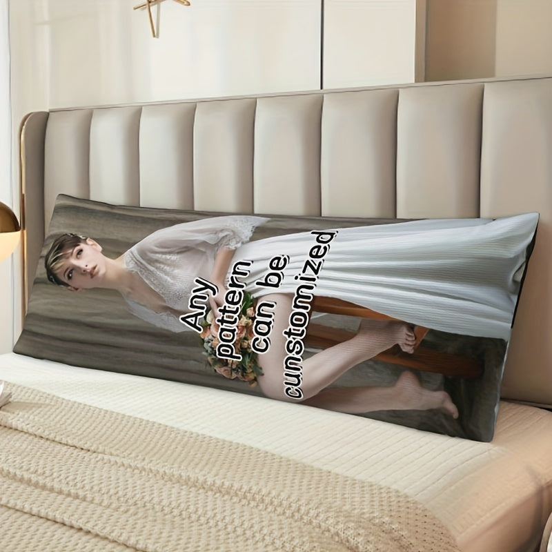 Funda de almohada personalizada para cuerpo con foto 50.8x137.2 cm, felpa corta, temática anime, funda de almohada personalizada
