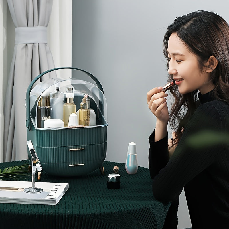 1-камерали макияж ташкилотчиси тартмаси тозаланмайдиган помада сақлагич косметика ва сақлаш учун