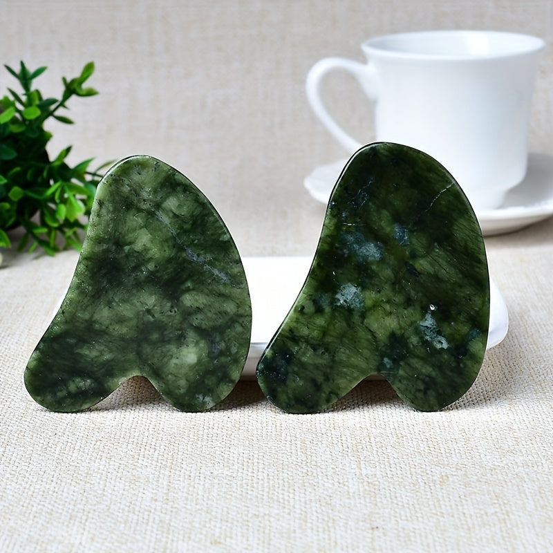 Tabiiy tosh qirqish taxtasi - yuz va tana parvarishi uchun massaj asbobi, 1 dona, 3 dona yoki 5 dona mavjud, qo'lda tayyorlangan va bayram sovg'asi uchun mukammal.