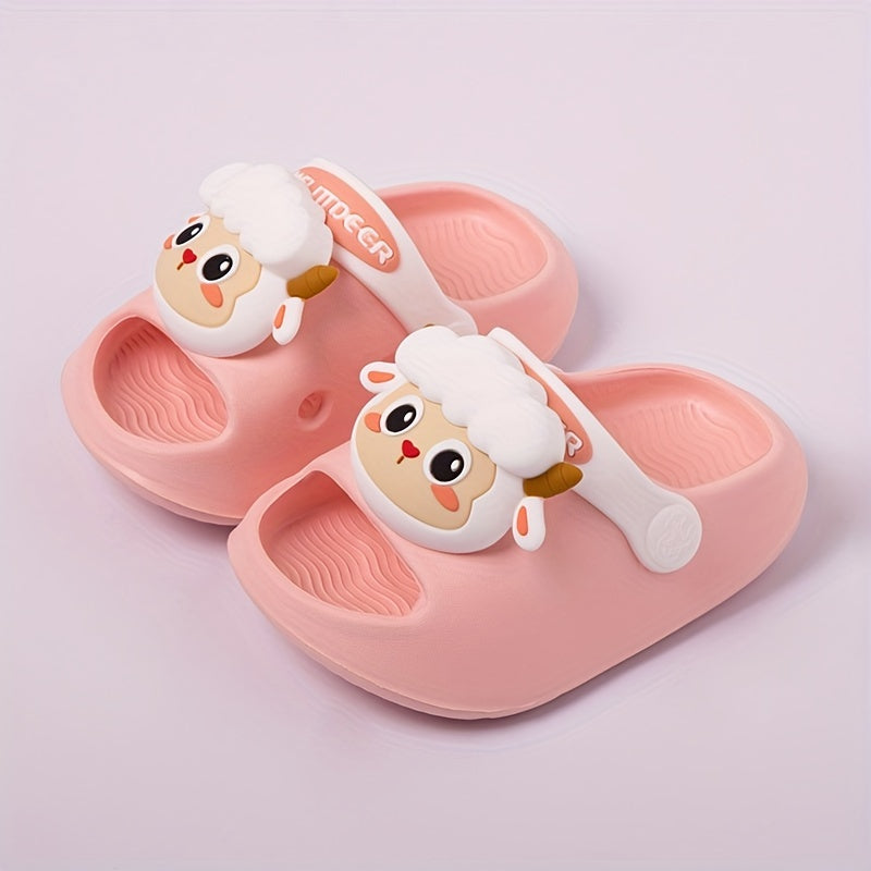 Kids' Cartoon Water Shoes for Boys and Girls Ages 3-6 Non-Slip EVA Beach Sandals