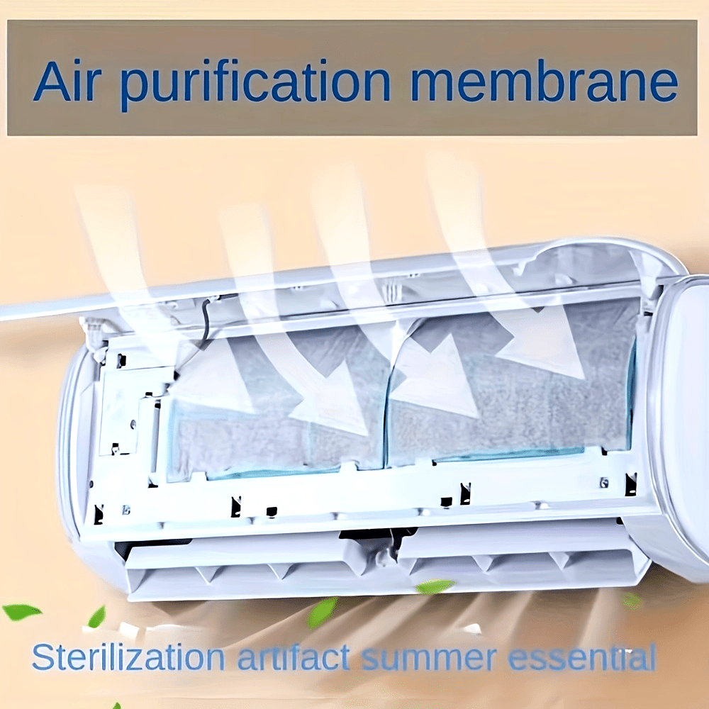 Set of 2 Dustproof Hanging Air Conditioner Filter Mats for Clean Home