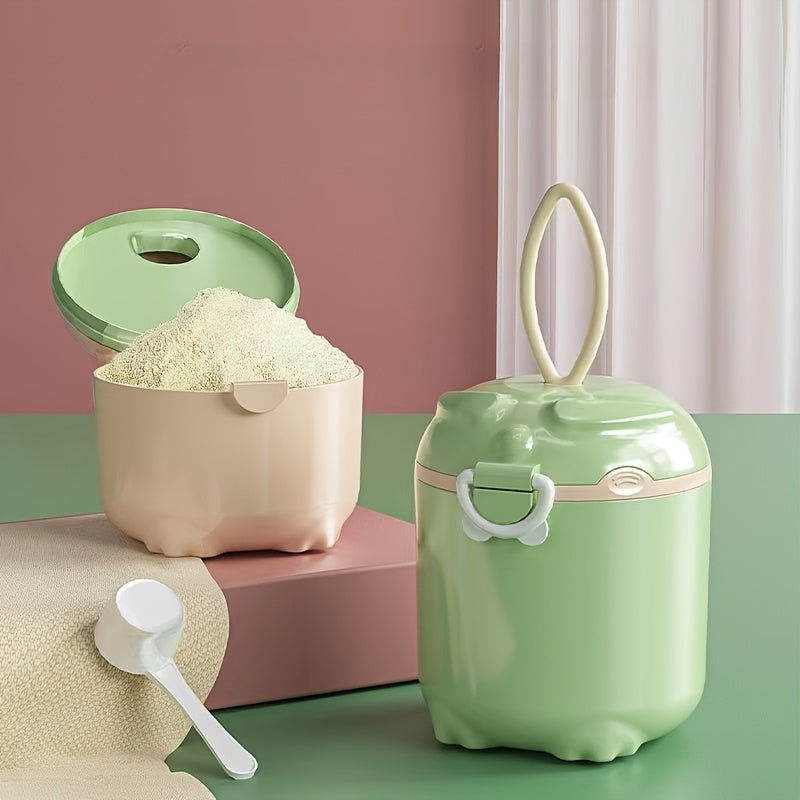 Food Storage Container Reusable PP Material Spill-Proof Green Apricot 2L