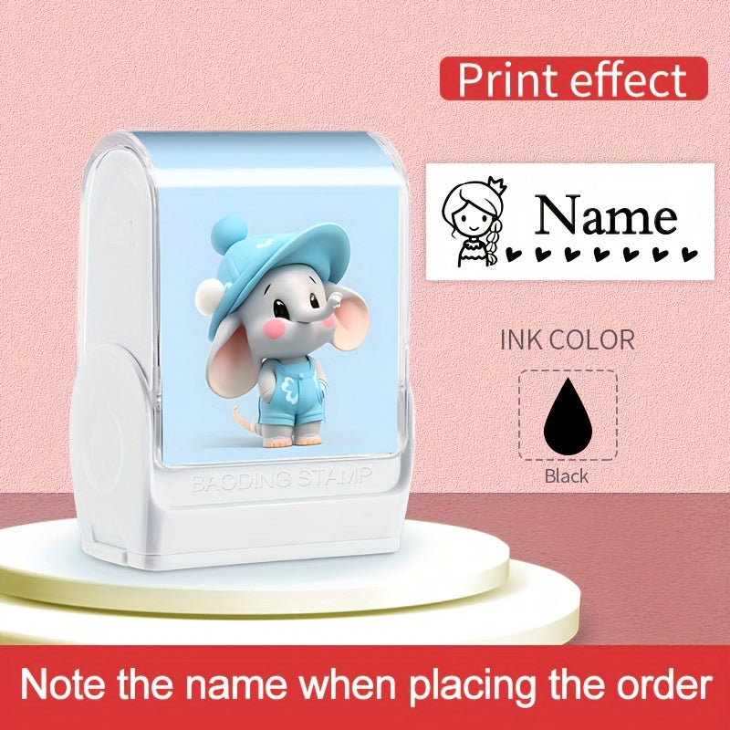 Maktab va faoliyatlar uchun Moviy PVC fil hayvon nomi shtampasi