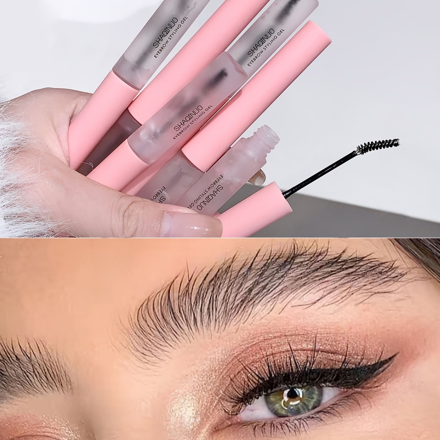 Waterproof Sweatproof 3D Wild Brow Styling Gel Transparent Natural-Looking Brow Enhancer